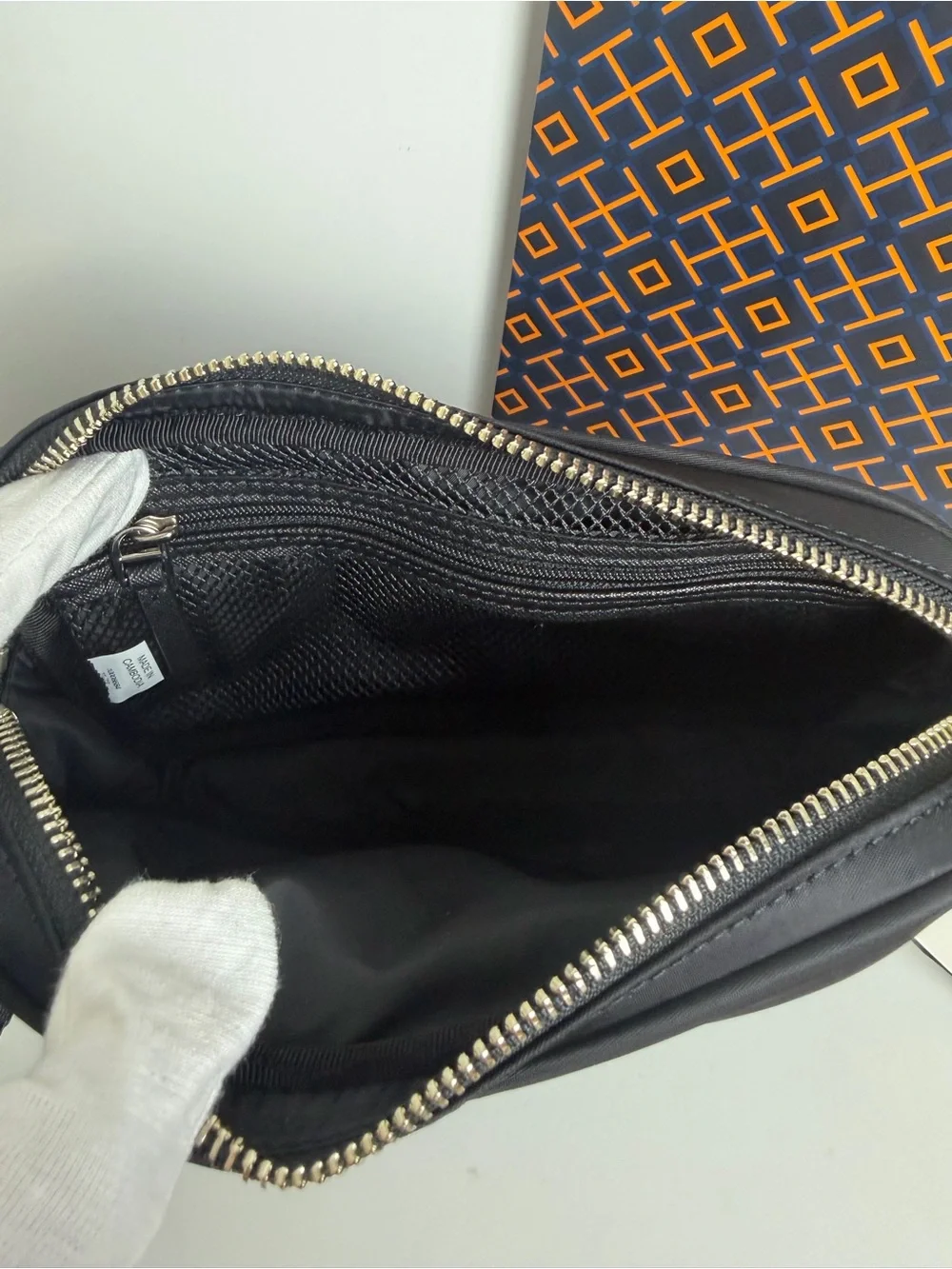 NWT Tory Burch Black Nylon Belt Bag